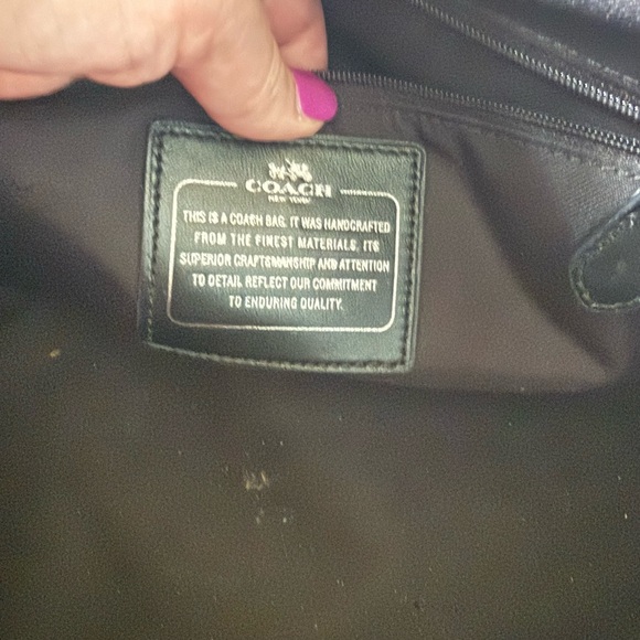 Coach Snake Print Satchel - Three Compartments EUC - Picture 6 of 16